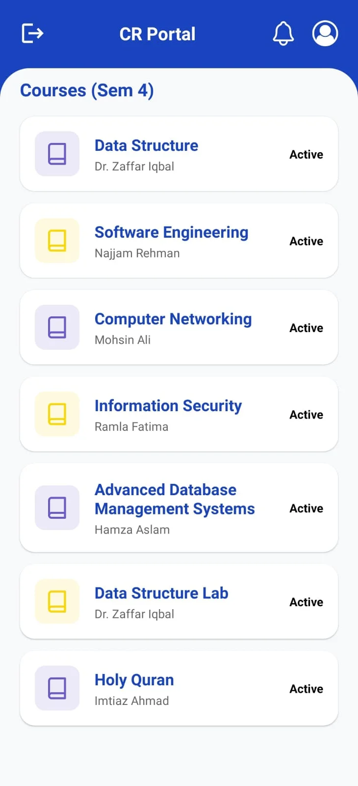 Student Courses